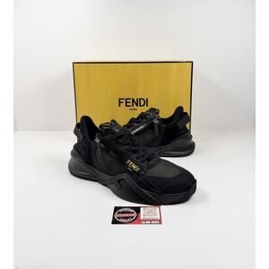 Size 11UK/12US - Fendi Flow FF Monogram Side-Zip Trainers